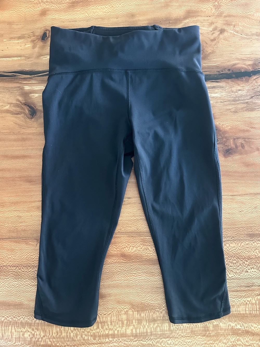 Lululemon Train Times Crop 17” Leggings Mesh Black | Size: 8